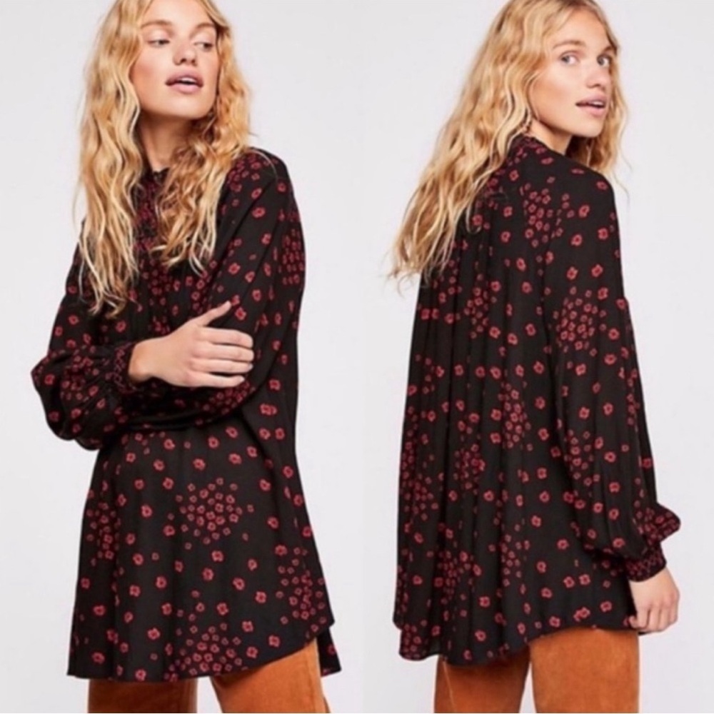 Free People Flowers In Her Hair Tunic Top